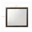 Miroir Crest en espresso