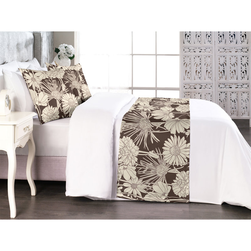 Ensemble de chemin de lit Ambesonne Camomille, Grand lit