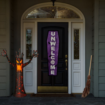 Arbre d'Halloween effrayant illuminé de 48 po The Holiday Aisle®