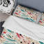 Ensemble de housse de couette rose et vert Vibrant Waves And Sphere Illusion I-221127776