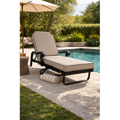 Outdoor Metal Chaise Lounge
