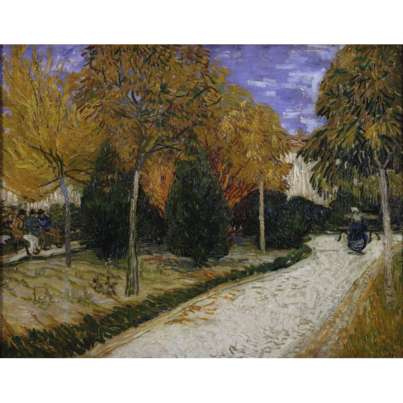 Adhésif décoratif "Van Gogh" dans le parc à Arles (1888), H 18,5 po x l 24 po