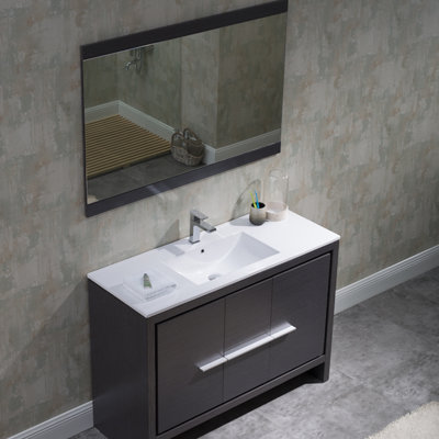 Ensemble de meuble-lavabo simple 48 po avec miroir Artemis