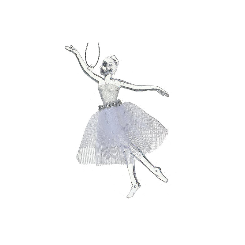 Ornement suspendu ballerine avec organza tutu