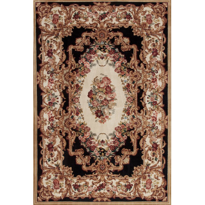 Sino Aubusson Collection Flatweave Wool Area Rug