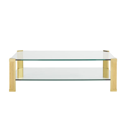 Table basse à 4 pieds avec rangement