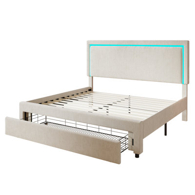 Lit plateforme avec rangement Caniya
