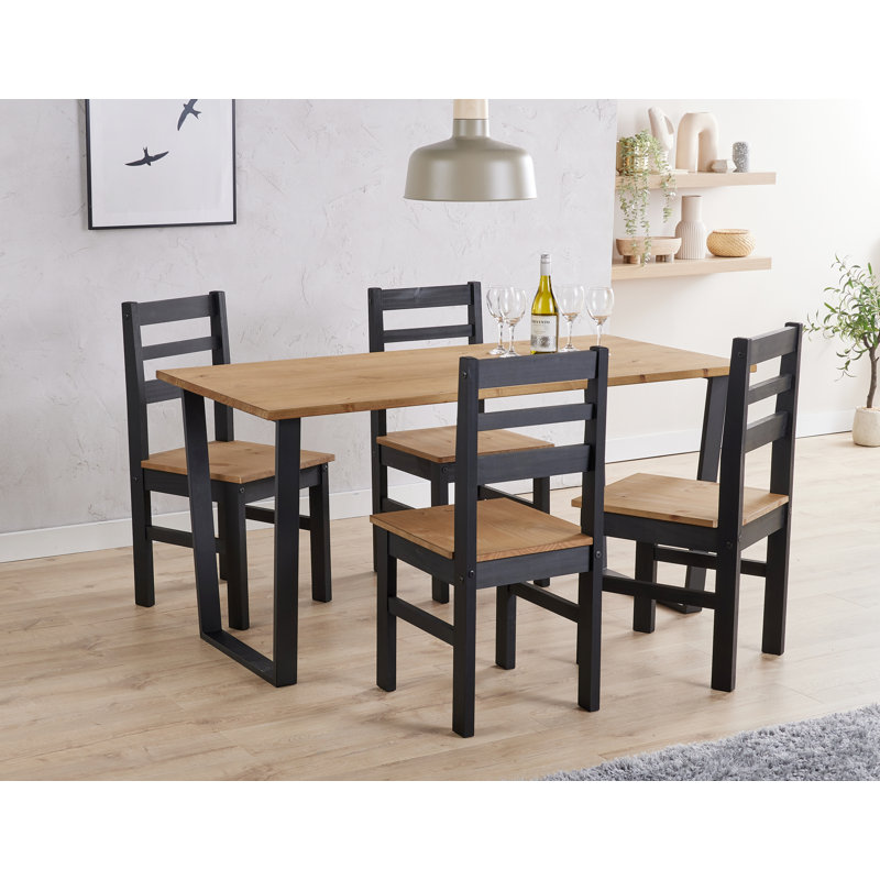 Texas 4 - Person Dining Set, 75cm H x 150cm W x 75cm D