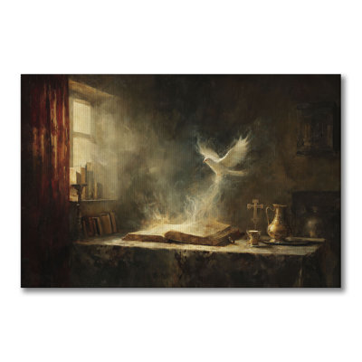 Eternal Faith Big Size Wrapped Canvas Wall Art - Living Room, Bedroom, Or Office Décor