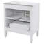Meuble-lavabo blanc 30 po sans assemblage avec lavabo en céramique, portes à fermeture en douceur et tablette ajustable pour un décor de maison de campagne moderne