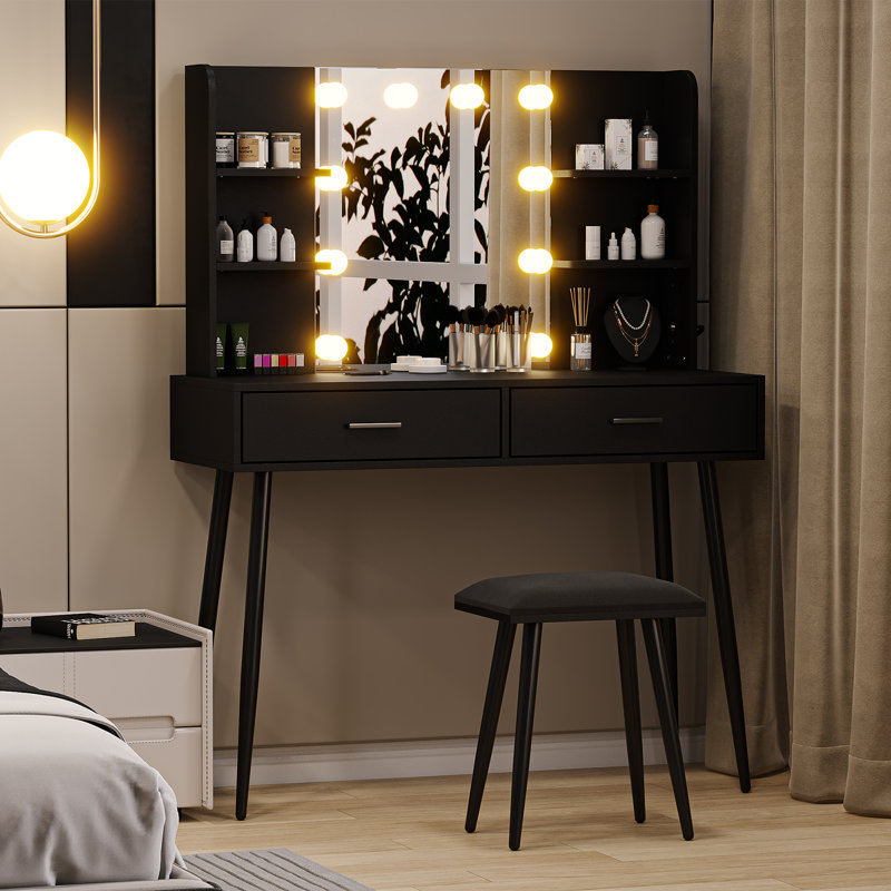 Meuble-lavabo, Noir