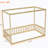 Canopy Frame Floor Bed with Fence-1627637558-1627637559