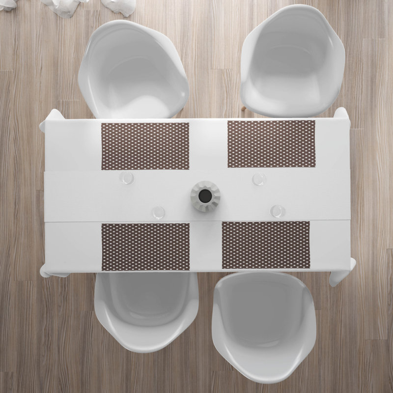 Polyester Polka Dots Rectangle Placemat