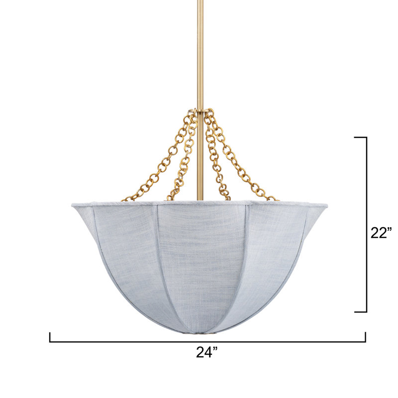 Aire Chandelier, Blue