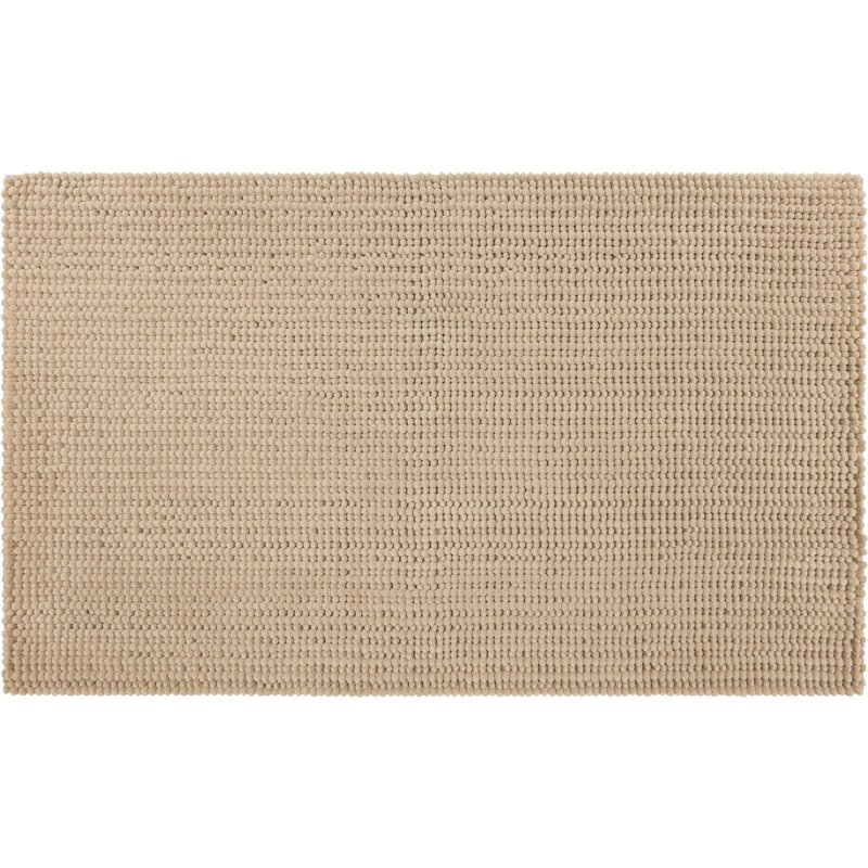Tapis pour salle de bain Wagnon, L 20 po x L 34 po, Gris froid