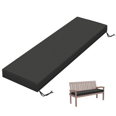 Coussin de banc d'extérieur 3,5 po, disponible en 5 tailles