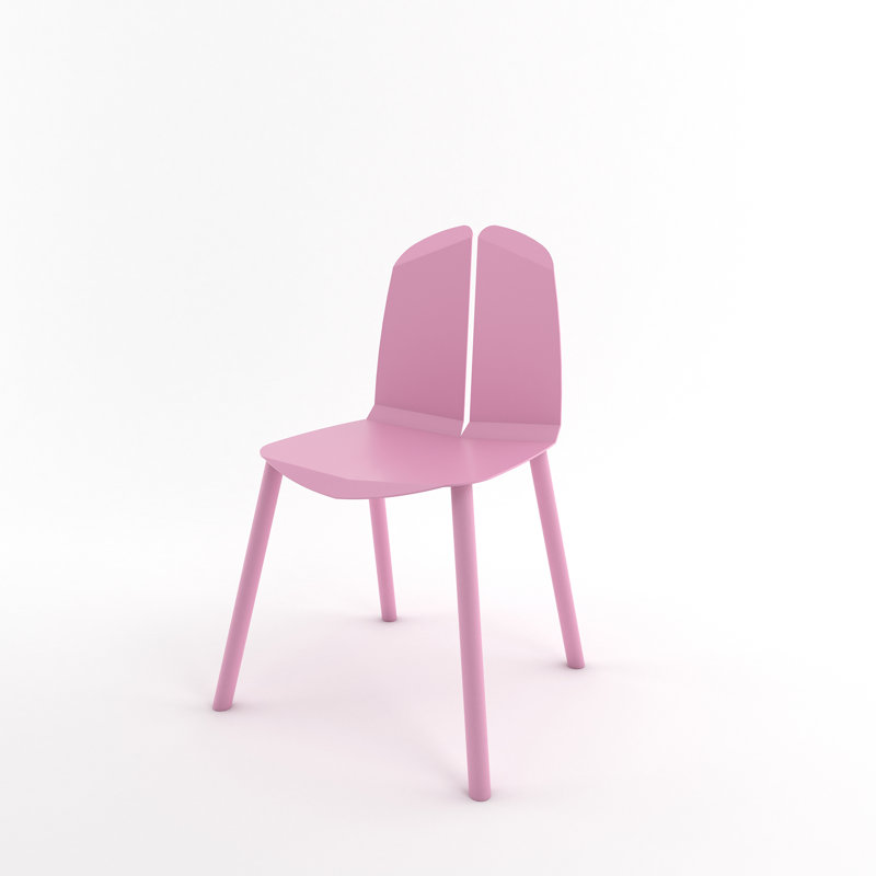 Chaise de salle à manger Noa, Rose, Chêne Peint Rose