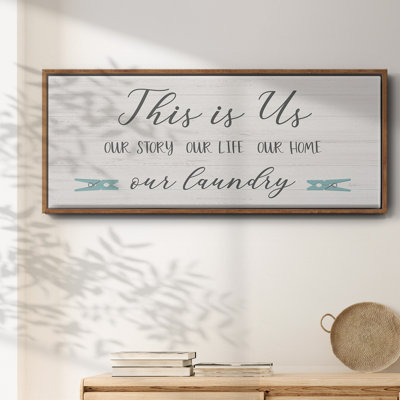 «Us and our Laundry», toile encadrée