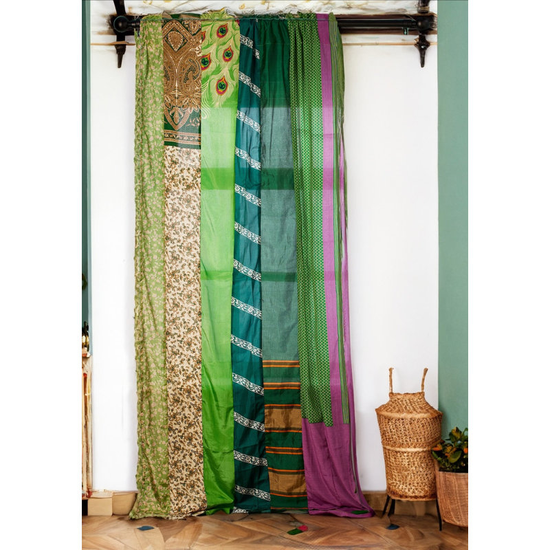 Chanyia Polyester Blend Sheer Curtain Single Panel