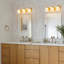 22" Mid-Century Modern 3-Light Milk Glass Bell-Shaded Vanity Light-2022847337