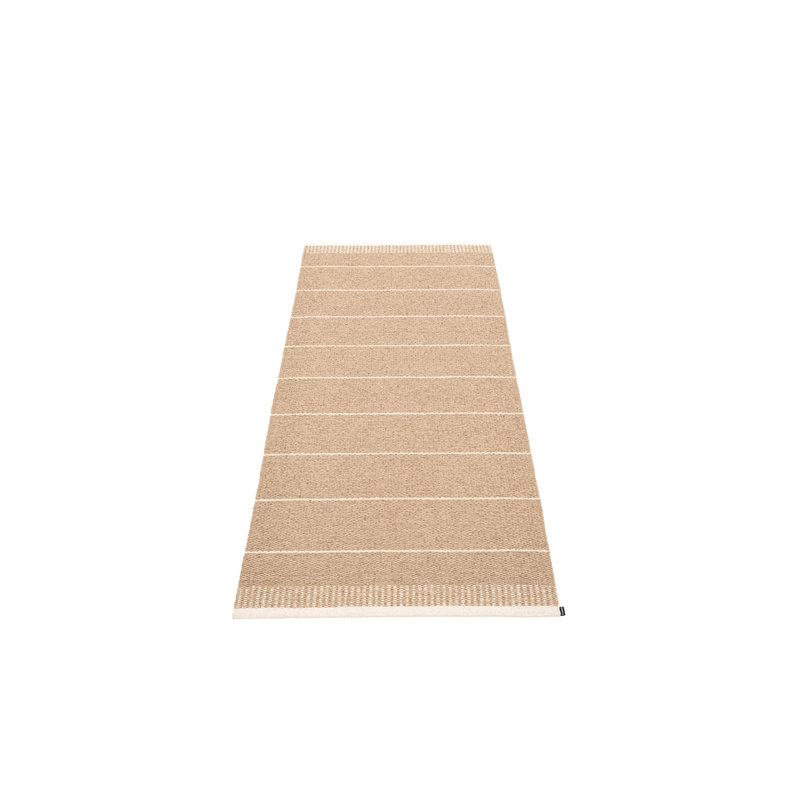 Belle Striped Area Rug in Brown/Pink, Runner 2'9" x 6'6"