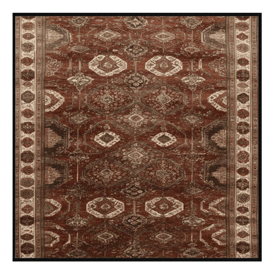 Tapis brun lavable à la machine