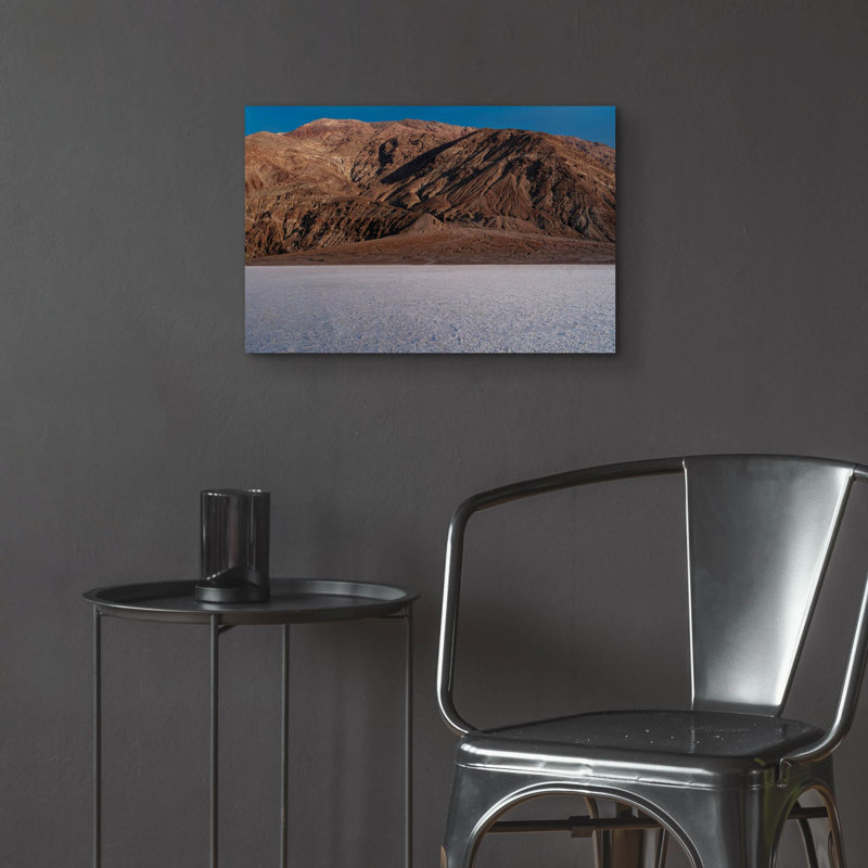  «Mort Valley - Salt To Hills» par Epic Portfolio, art mural en verre acrylique, 24 po x 16 po, H 16 po x l 24 po