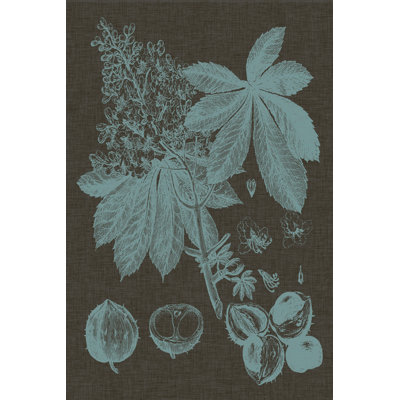 Shimmering Leaves VI 1 Piece Wrapped Canvas Wall Art