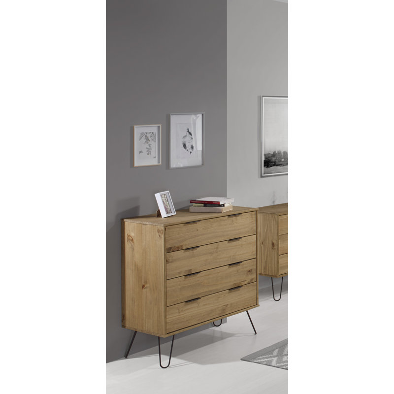 Cashel 4 Drawer Chest of drawers, industrial design