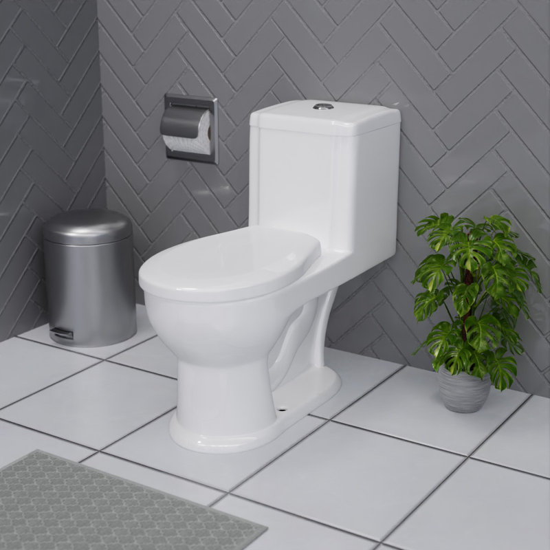 Toilette ronde d’une pièce 1,25 gpf (siège inclus)