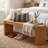 55.11-Inch Solid Wood Bench For Bedroom, Farmhouse End Of Bed Bench, Easy Assembly