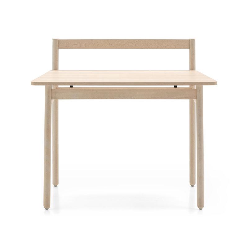 Bureau Ens avec plateau en bois Ens, Hêtre blanchi, Hêtre blanchi
