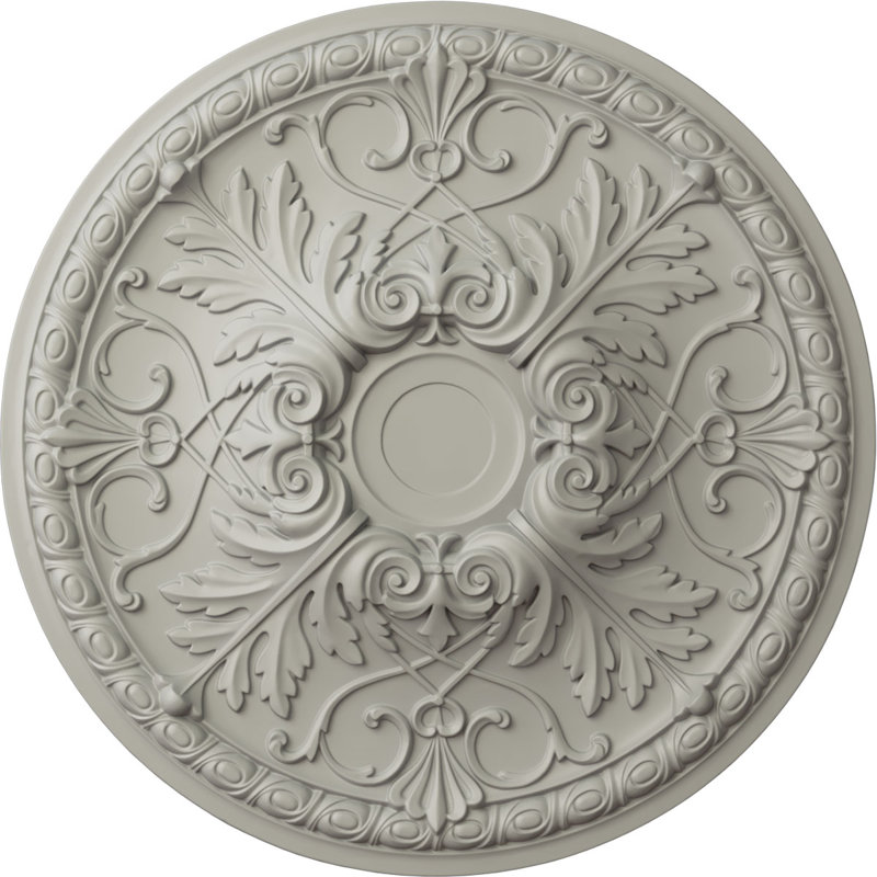 Médaillon de plafond Endurathane Tristan, DO 26 po x P 3 po (convient aux auvents jusqu'à 5 1/2 po), Pot de crème