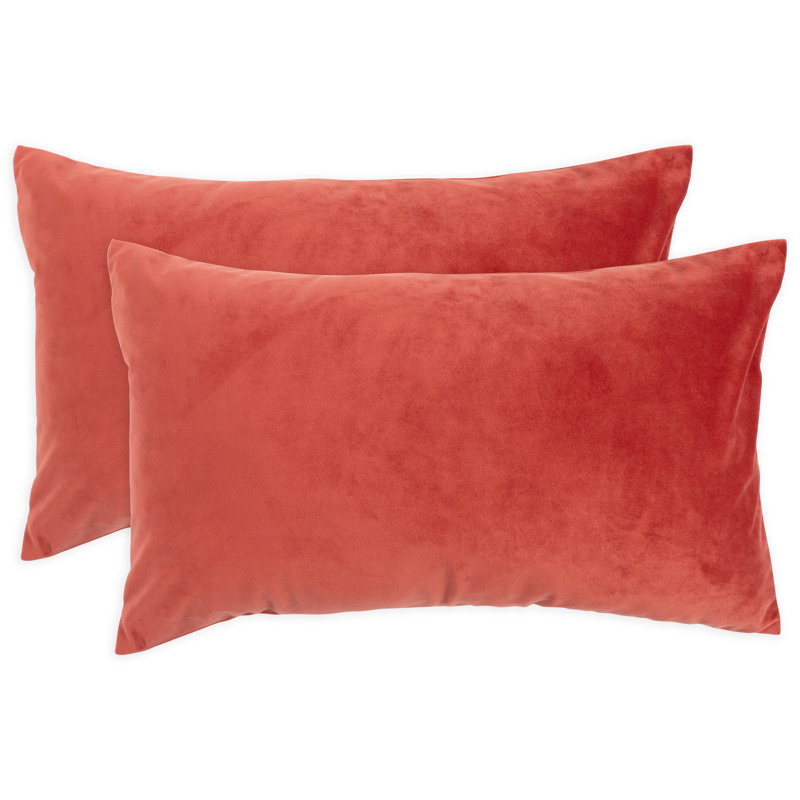 Velvet Pillows Rectangular Pillow Cover, Spice