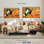 Citrouille d'Halloween et chaton noir-1141771597