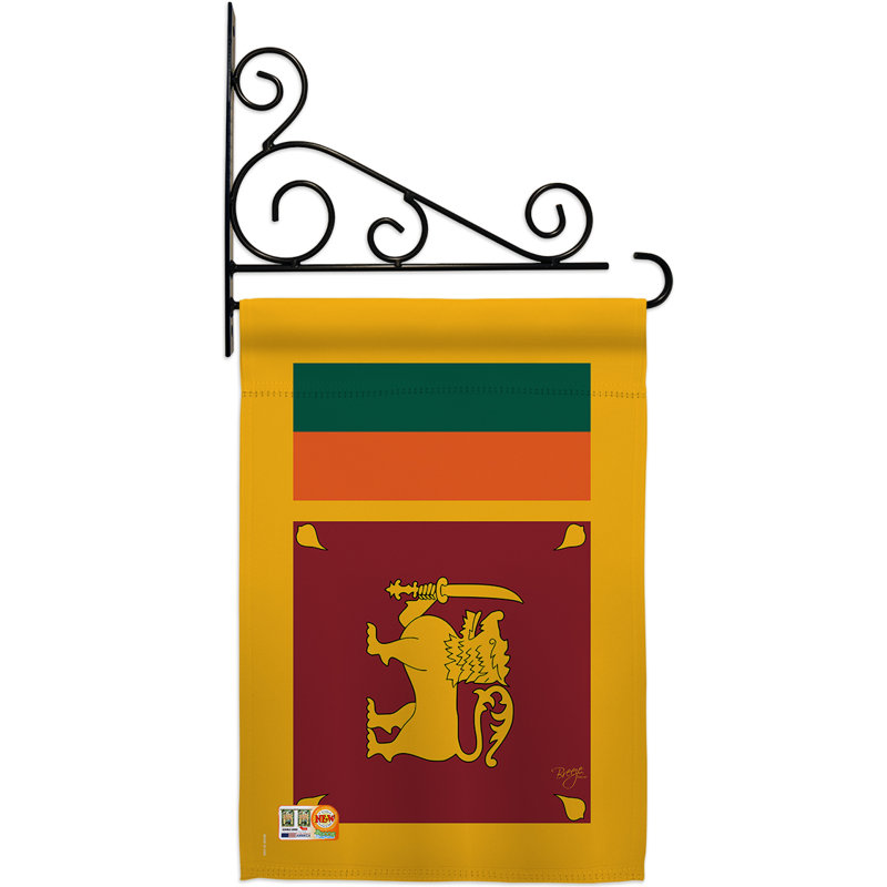 Double Sided 18.5'' H x 13'' W Polyester Flag Set