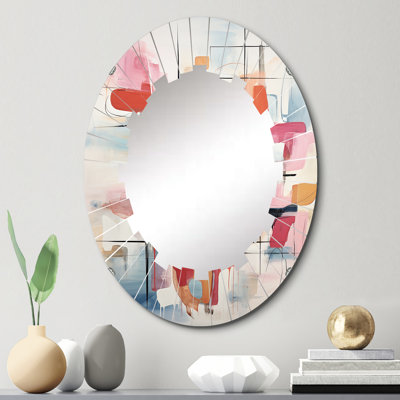 Dourado - Miroir mural Mid-Century ovale