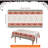 Halloween Tablecloth 54X108 Inch Zombie Red Handprint Footprint Plastic Table Cloth Happy Halloween Table Cover For Holiday Dinner Table Decorations Halloween Party Supplies