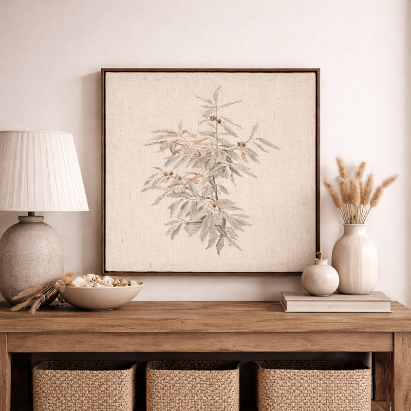 Botanical Whisper I, toile peinte à la main