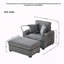 Chaise longue d'intérieur avec repose-pieds et rangement-1199179527