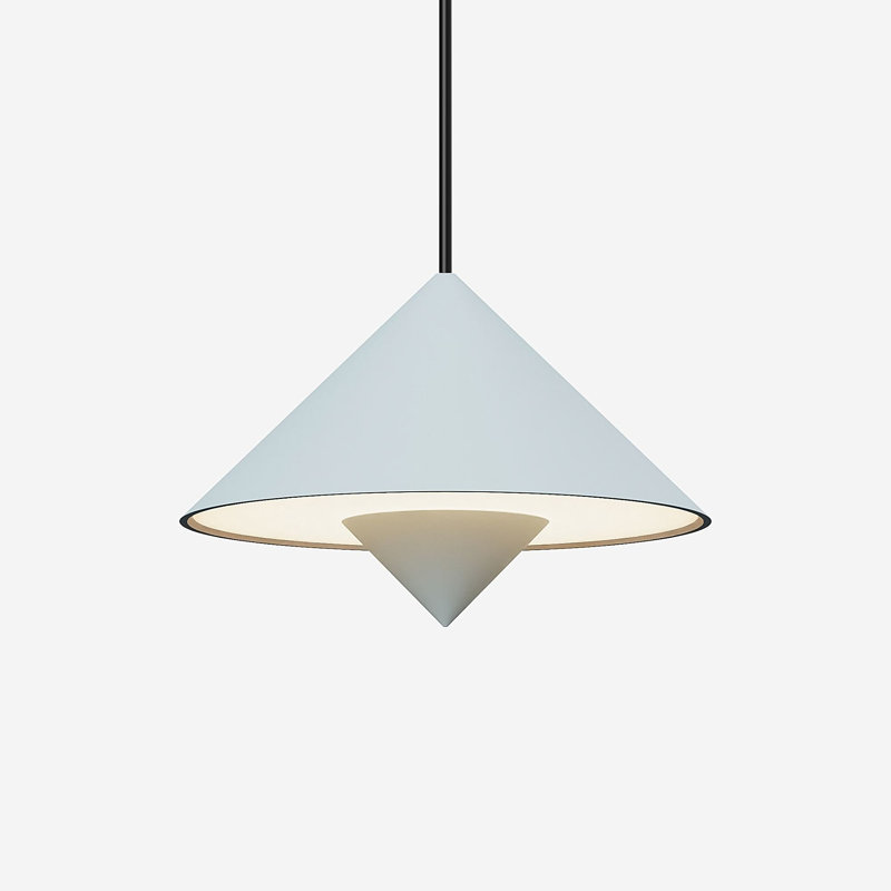 Jai Pendant Light, Walnut, 14'' H x 9.84'' W x 9.84'' D, Black