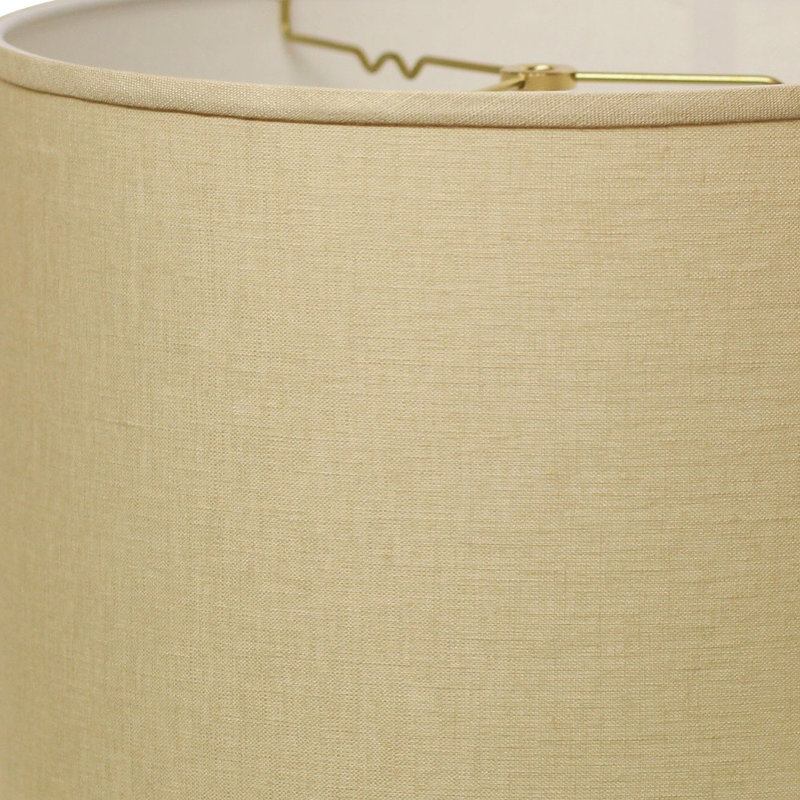  Abat-jour tambour en lin Throwback, Beige, L 18 po