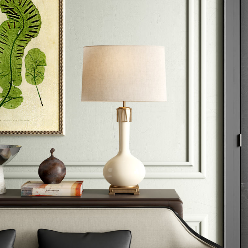 Athena Table Lamp, Matte Midnight Blue