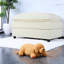 Spacieux canapés en chenille en forme de U, mobilier de salon beige moderne