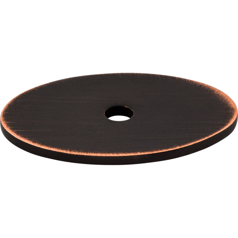 Oval  Backplate, 1.5" H x 1" W x 0.625" D, Tuscan Bronze