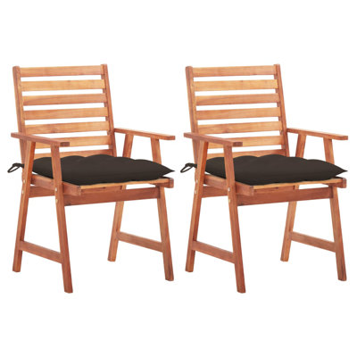 Chaise de patio avec coussin Sharad