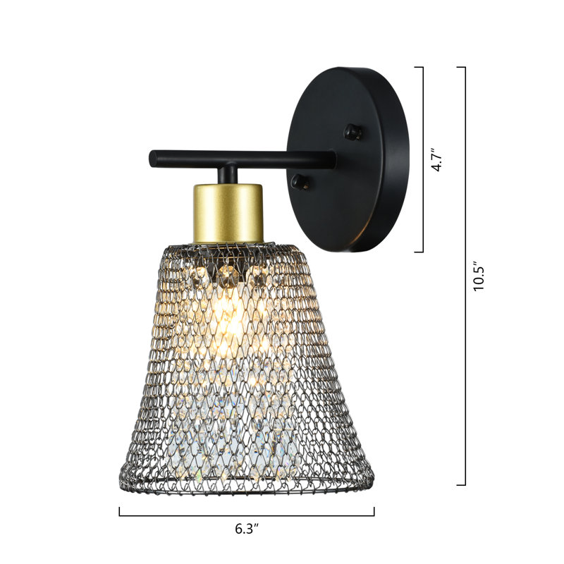 Omro Wrought Iron Armed Sconce
