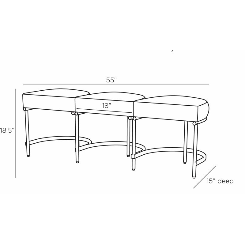 Blaire Upholstered Bench