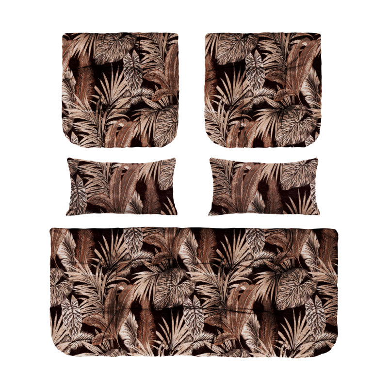Coussin de siège d'intérieur / d'extérieur, Brun