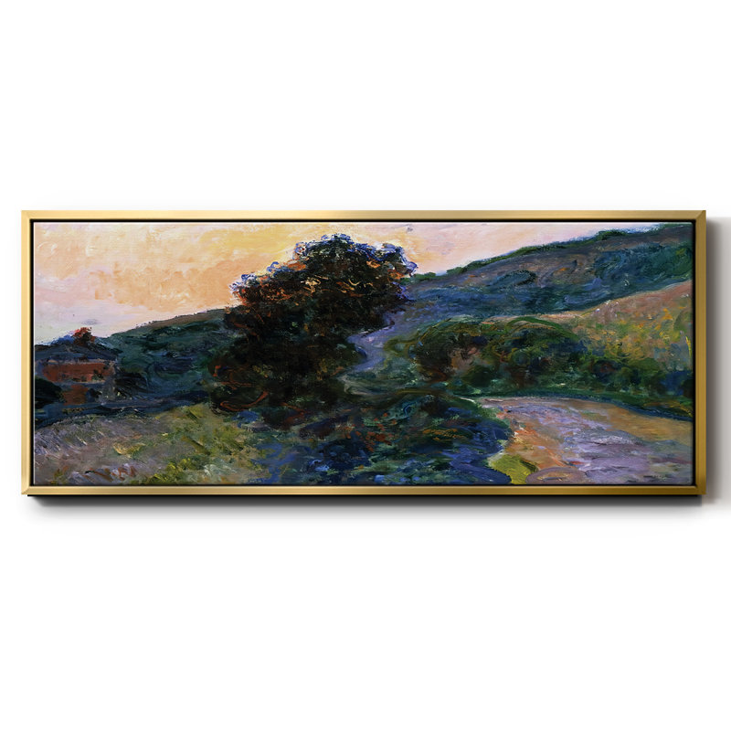 Sunset at Giverny, 1886 - Framed Canvas